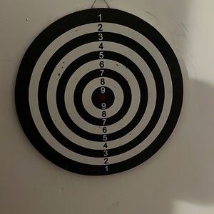 Dart Board 17" Double Sided